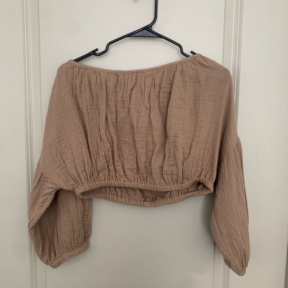 Free People Bubble Crop Top